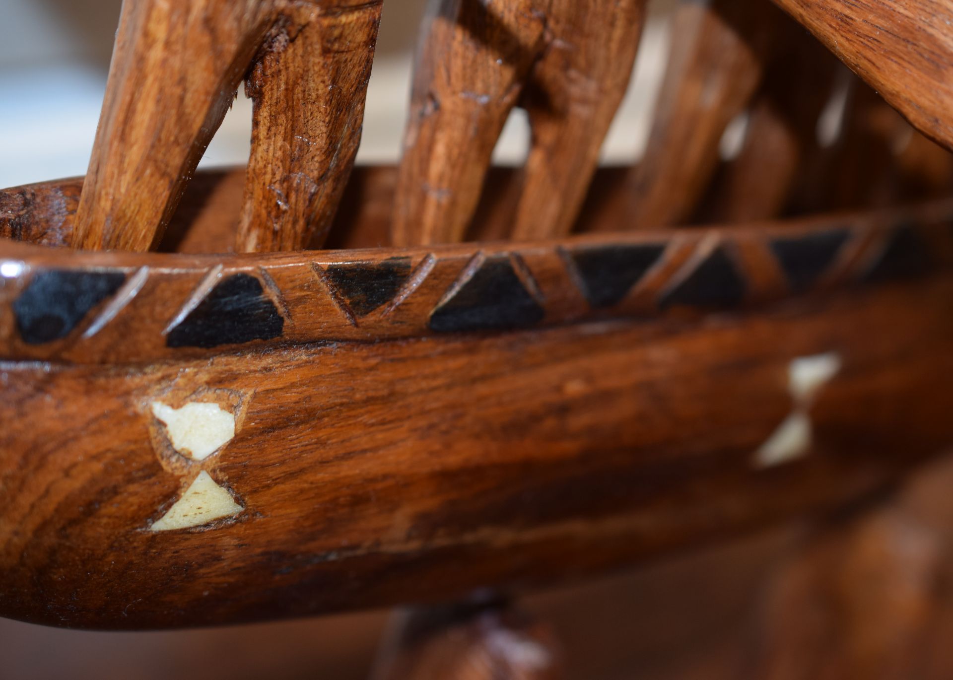 African Hand Carved Wooden War Canoe - Image 4 of 4
