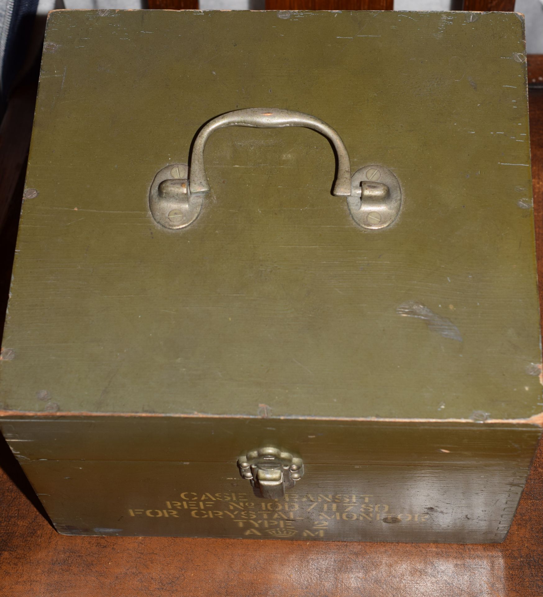 WW2 Crystal Monitor Type 2 in original wooden box - Image 3 of 7