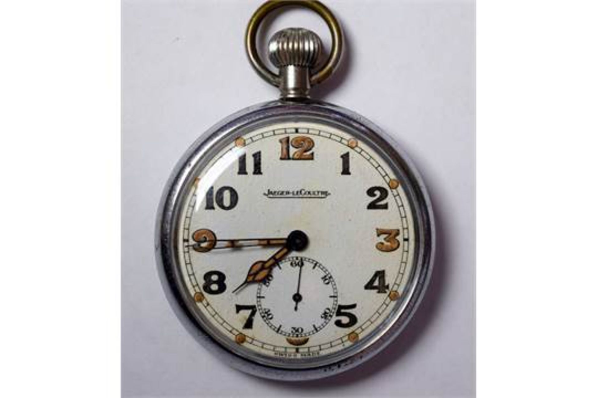 WW2 Jaeger LeCoultre GSTP Military Pocket Watch ***reserve lowered***