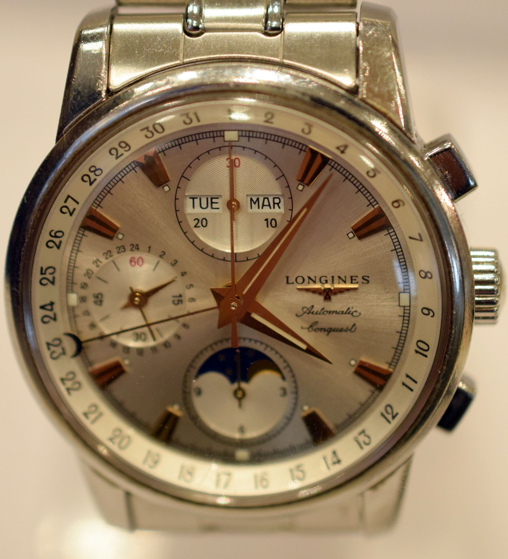 Longines Conquest Chrono Moonphase Chronograph - Bild 2 aus 4