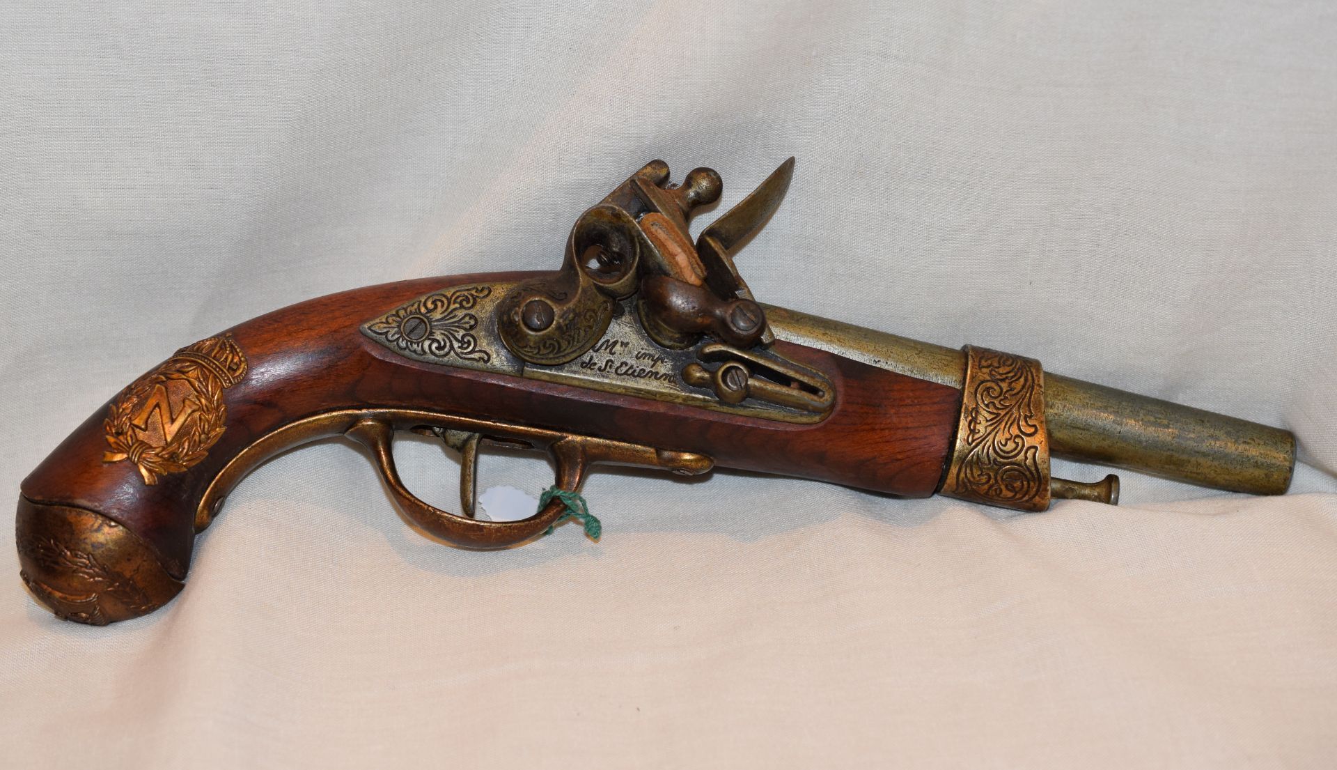 Single Barrel French Flintlock Pistol Replica