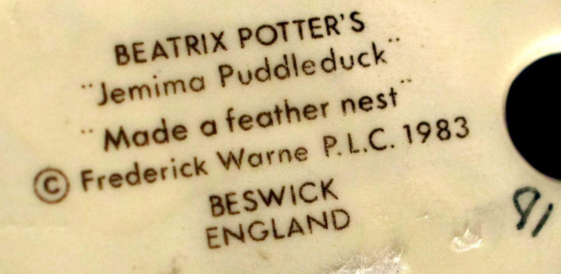 Beswick Beatrix Potter Jemima Puddleduck - Image 3 of 3