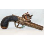 Brass Style Flintlock Stamped Caring Cross London Replica