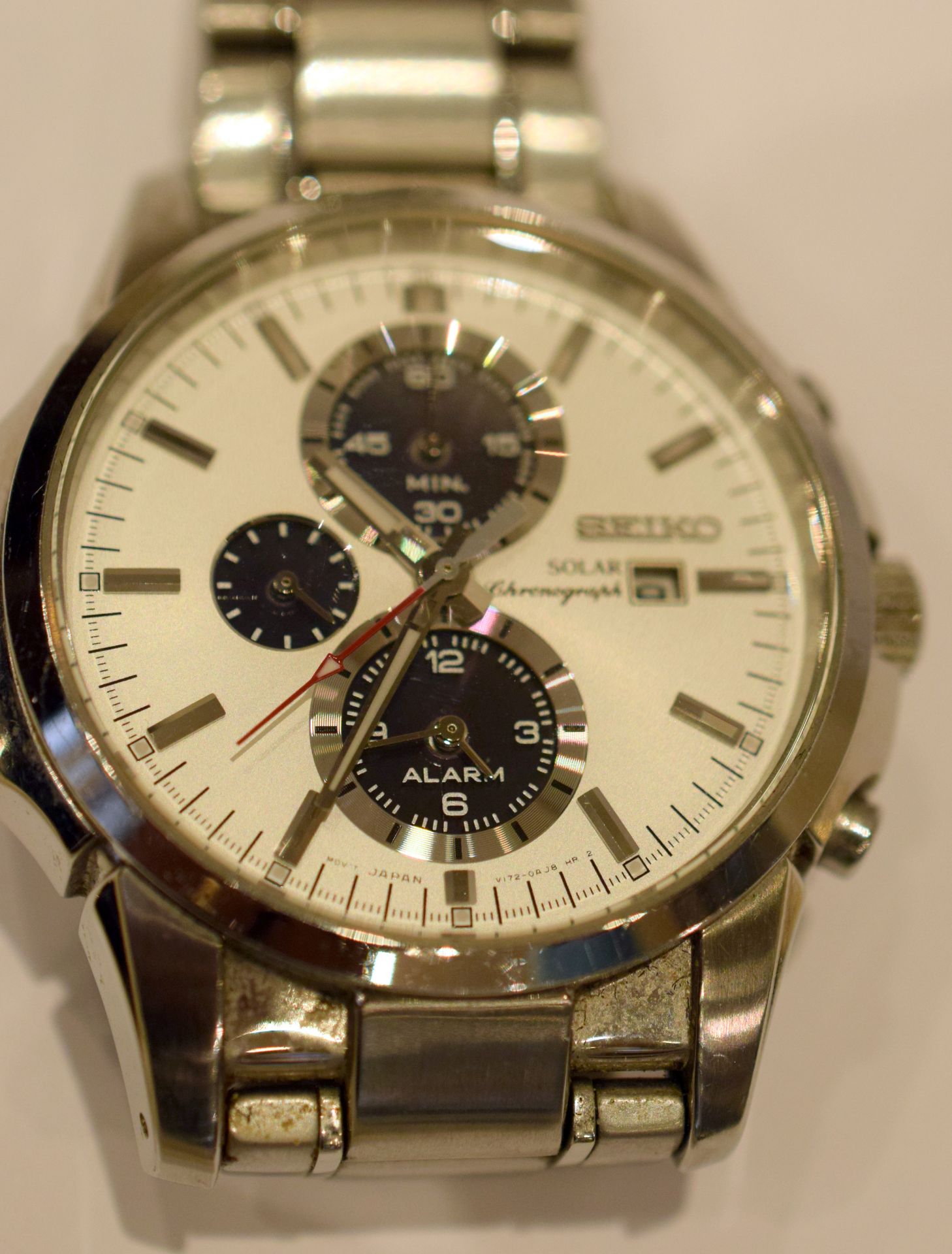 Seiko Solar Chronograph With Alarm - Image 2 of 3