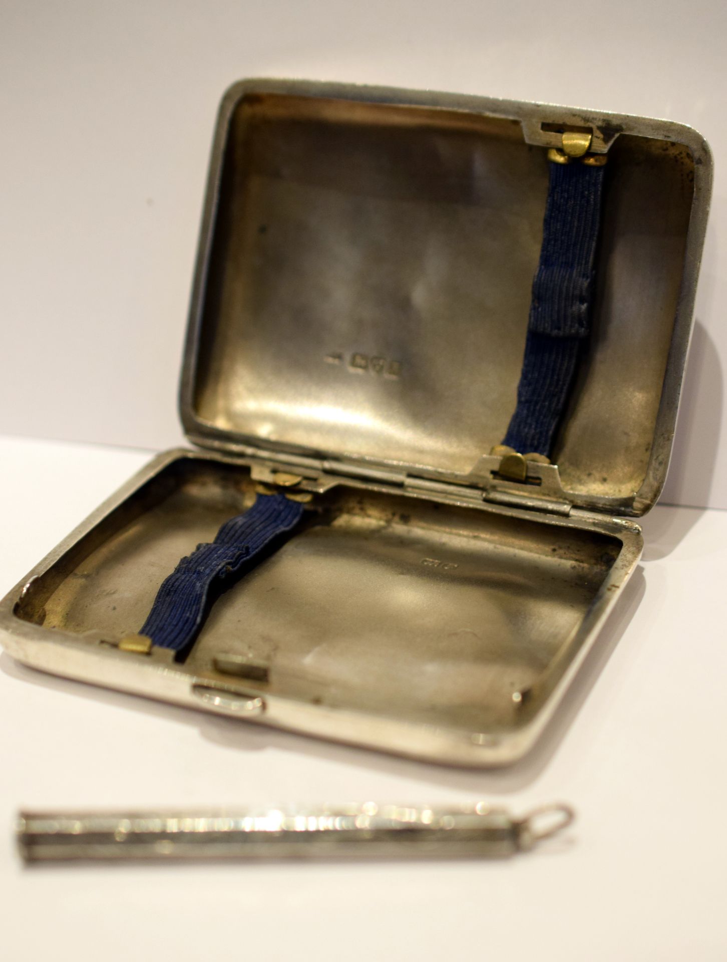 Silver Cigarette Case & Pencil Holder - Image 2 of 4
