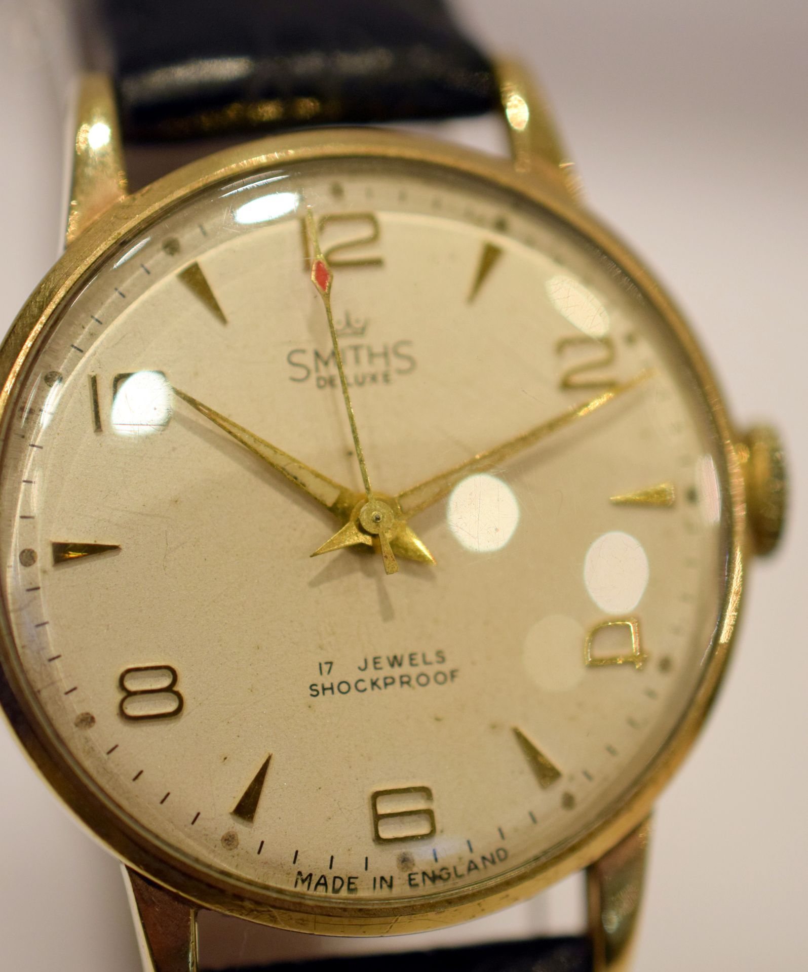 9ct Gold Smiths DeLuxe Wristwatch - Image 2 of 4