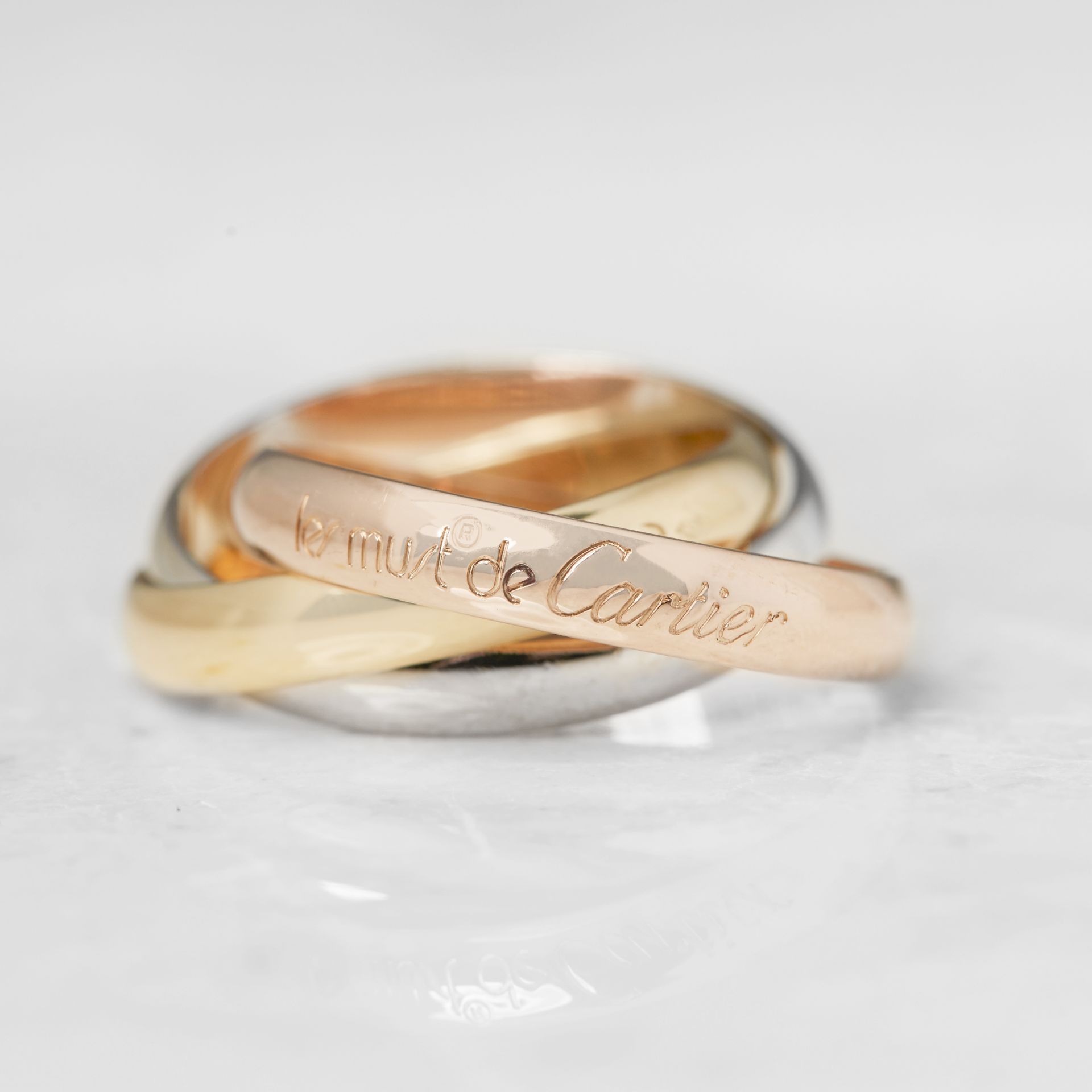 Cartier 18k Yellow, White & Rose Gold Trinity Ring - Image 13 of 18