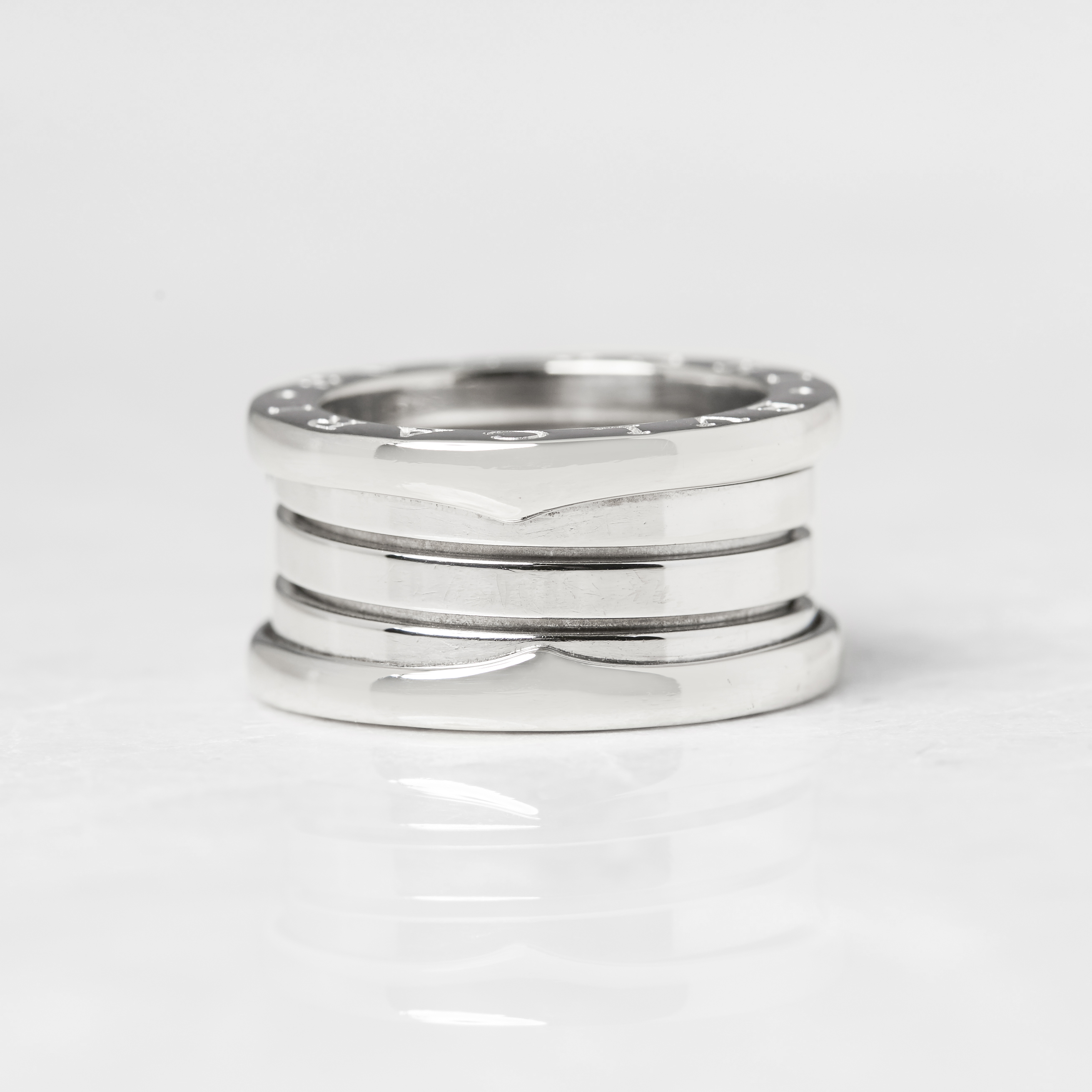 Bulgari 18k White Gold 4 Band B.Zero 1 Ring - Image 8 of 16