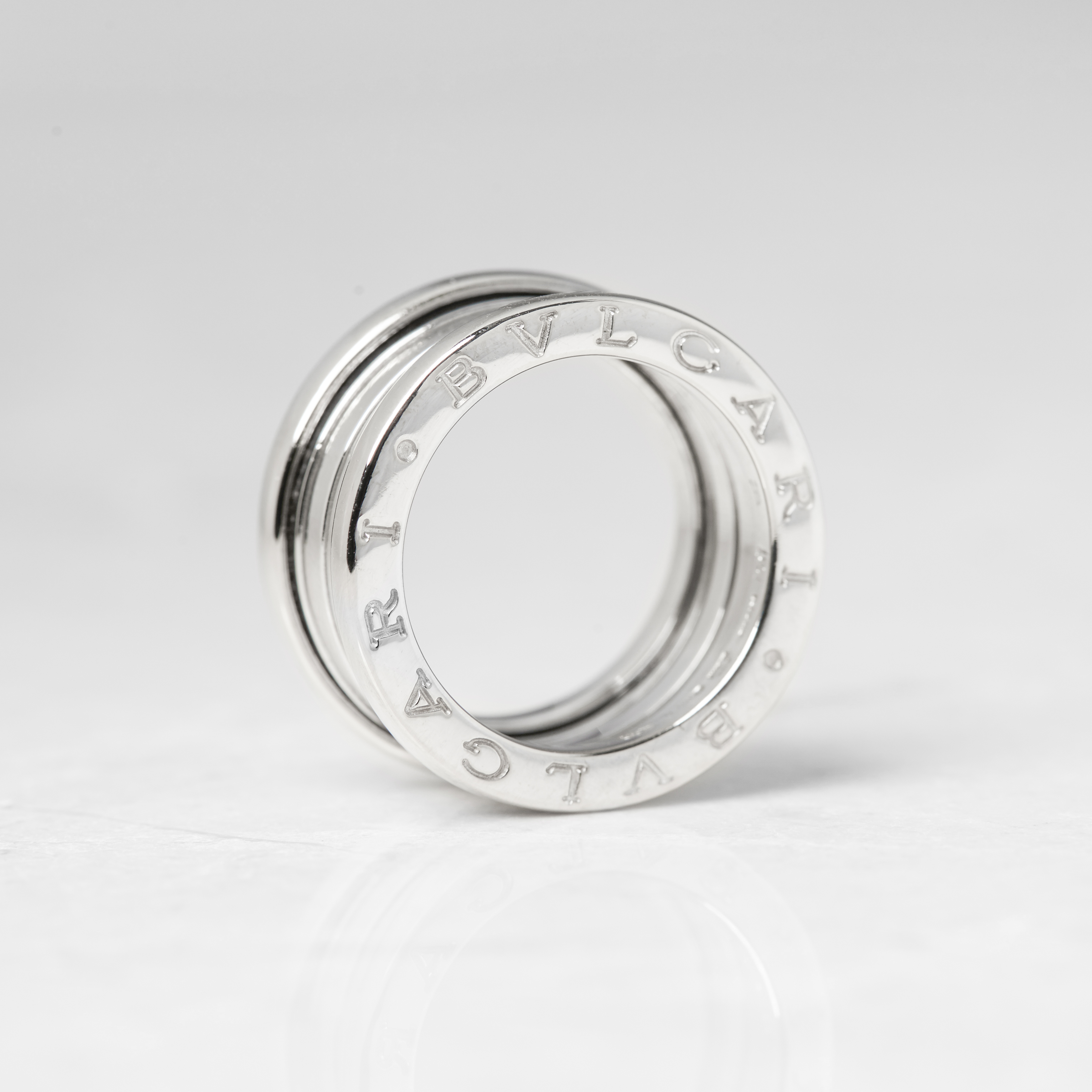 Bulgari 18k White Gold 4 Band B.Zero 1 Ring