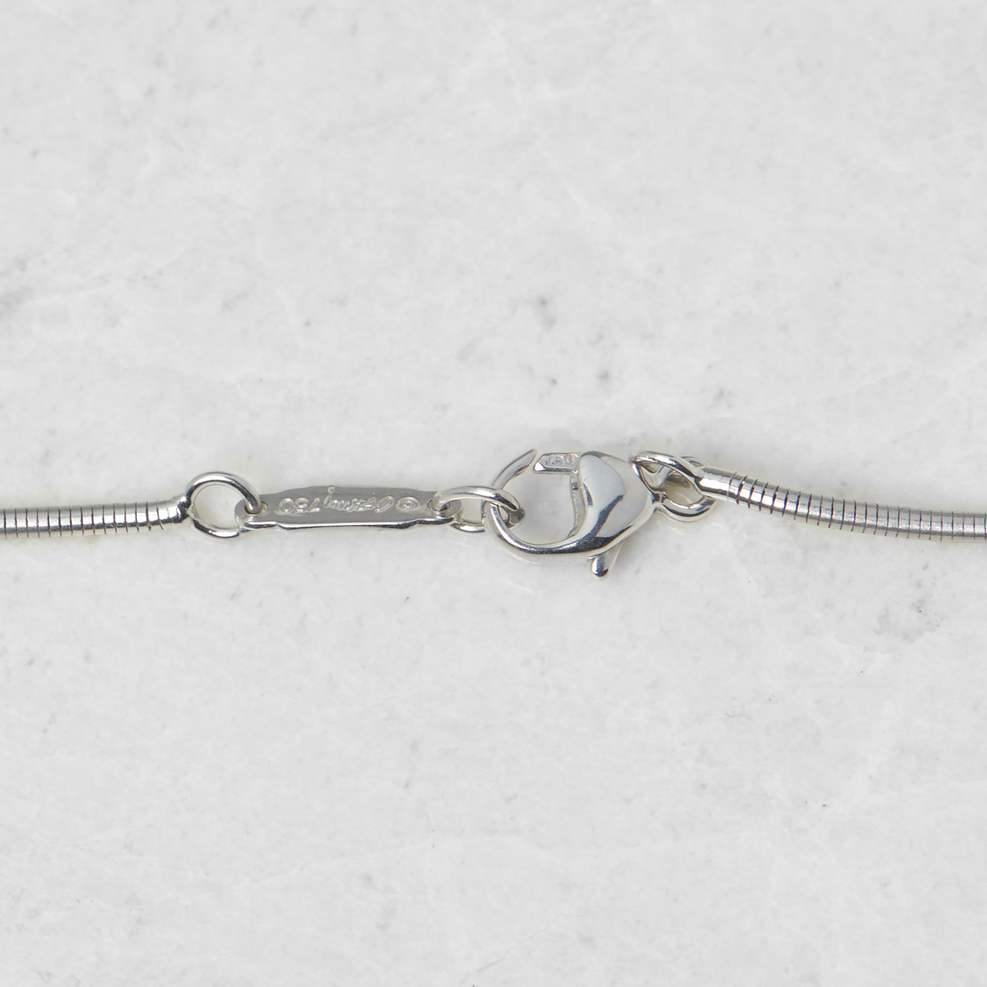 Tiffany & Co. 18k White Gold 0.60ct Diamond Frank Gehry Torque Necklace - Image 3 of 8