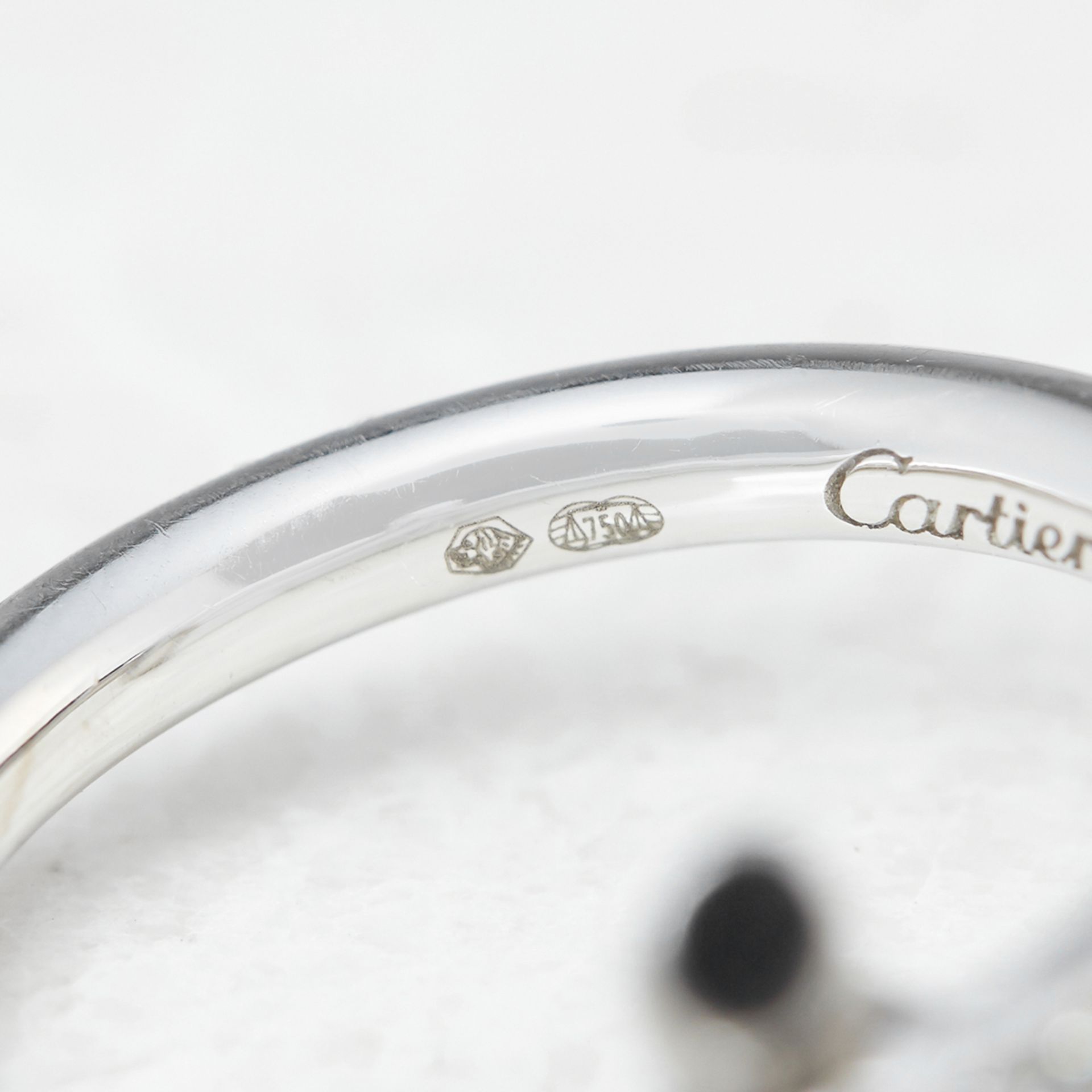 Cartier 18k White Gold 0.32ct Diamond Entrelac's Ring - Image 7 of 9