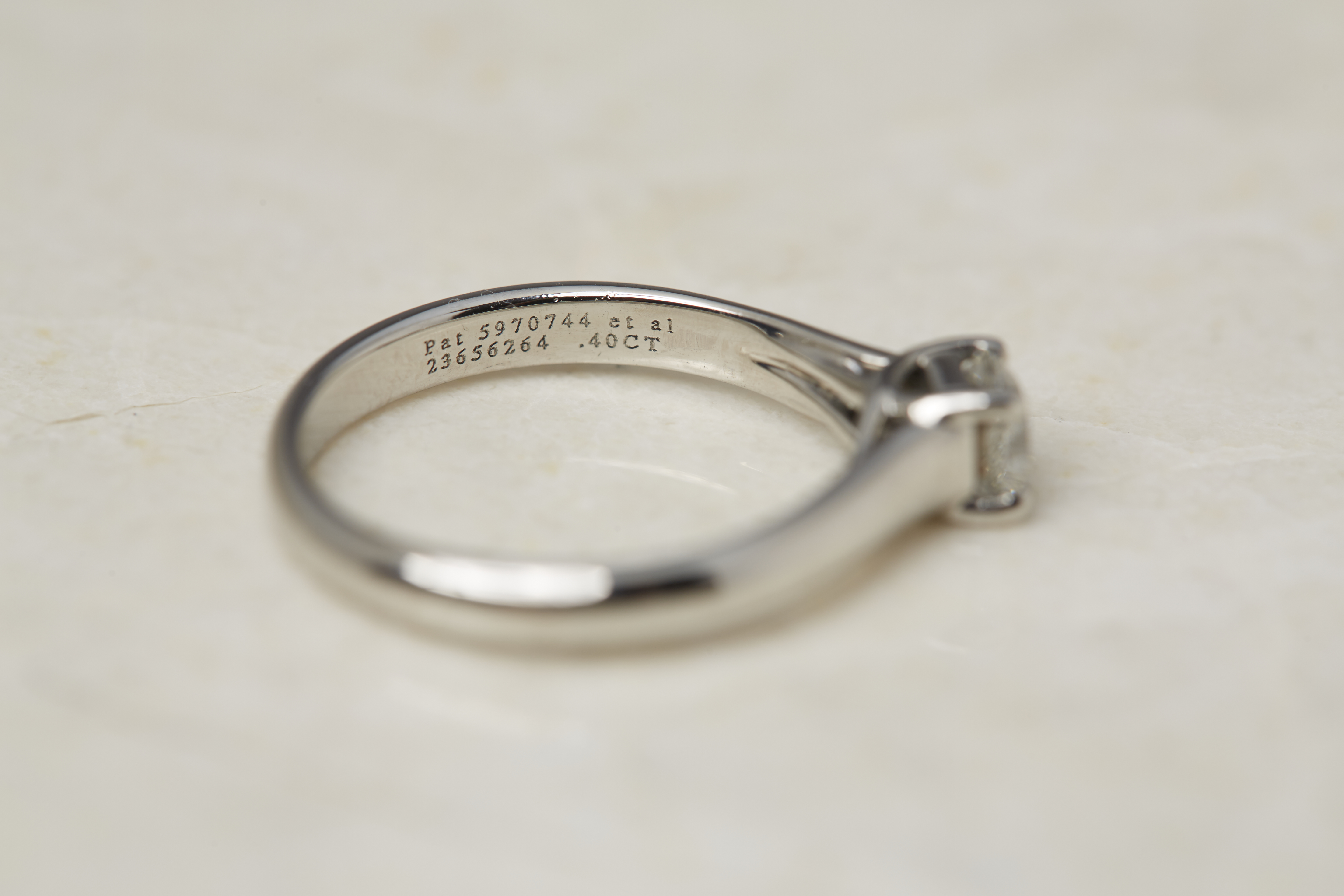 Tiffany & Co. Platinum 0.40ct Diamond Lucida Ring - Image 4 of 16