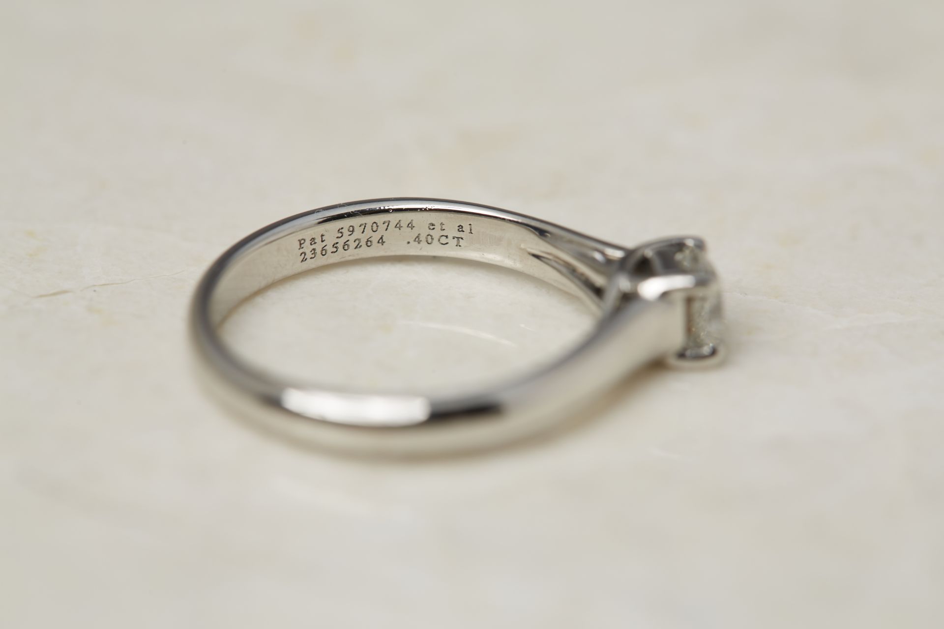 Tiffany & Co. Platinum 0.40ct Diamond Lucida Ring - Image 4 of 16