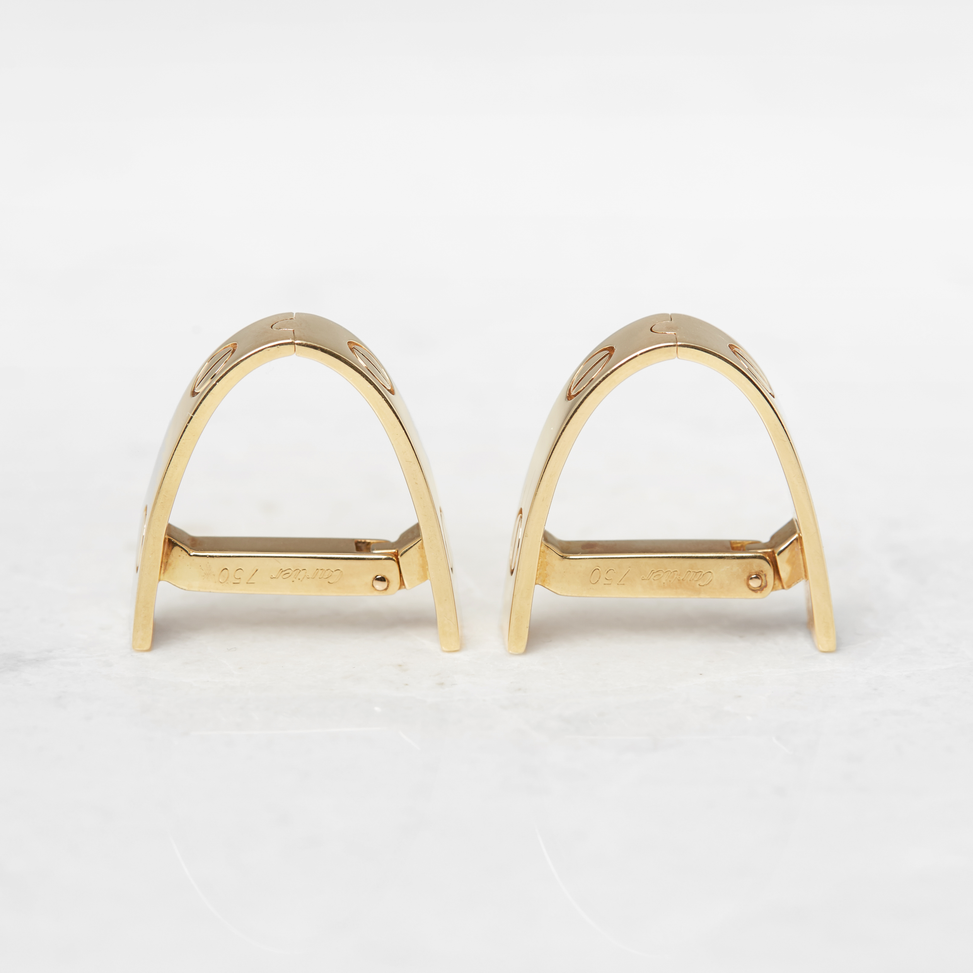 Cartier 18k Yellow Gold Love Cufflinks - Image 6 of 19