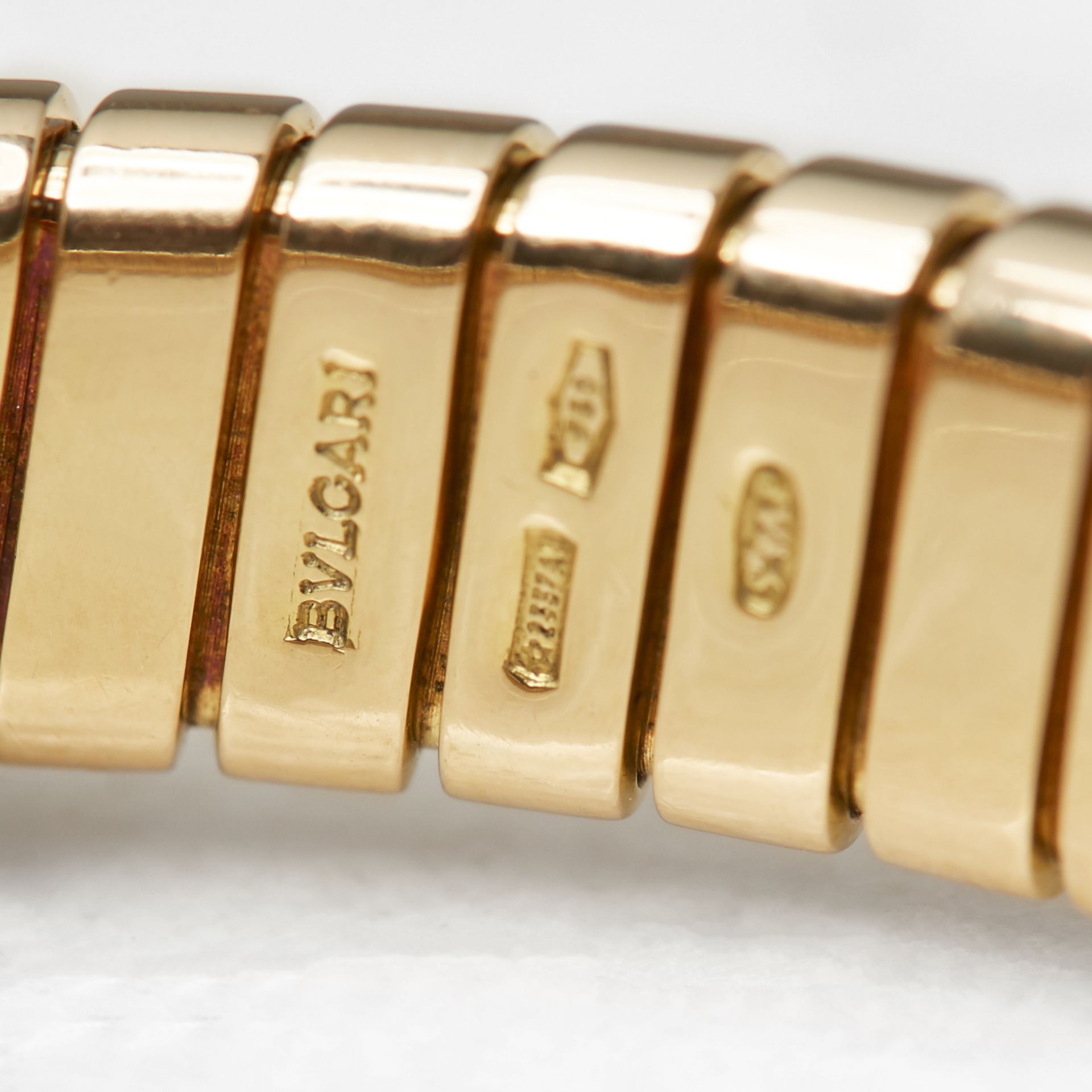 BulgarI 18k Yellow Gold Diamond Cuff Bracelet - Image 7 of 9