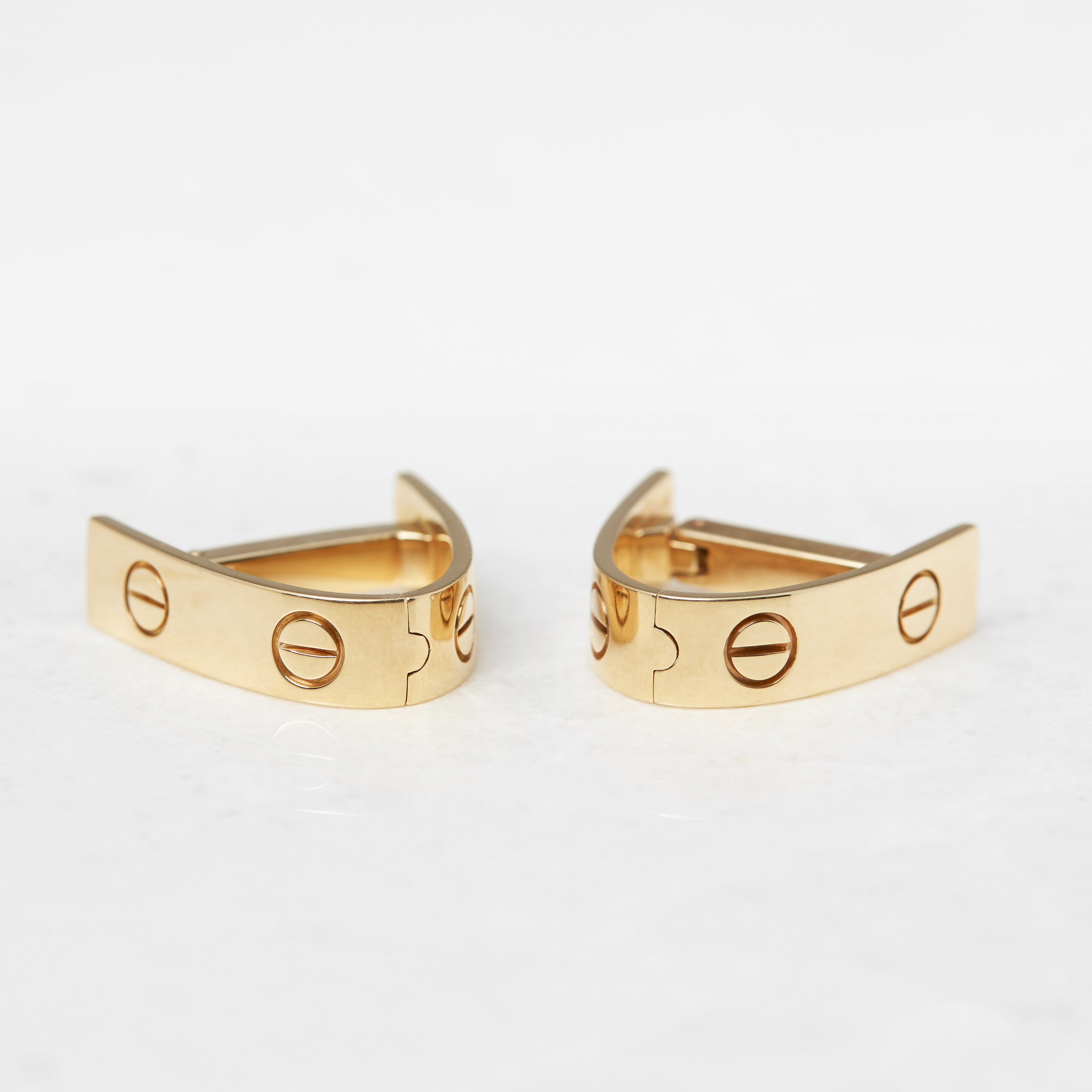 Cartier 18k Yellow Gold Love Cufflinks - Image 8 of 19