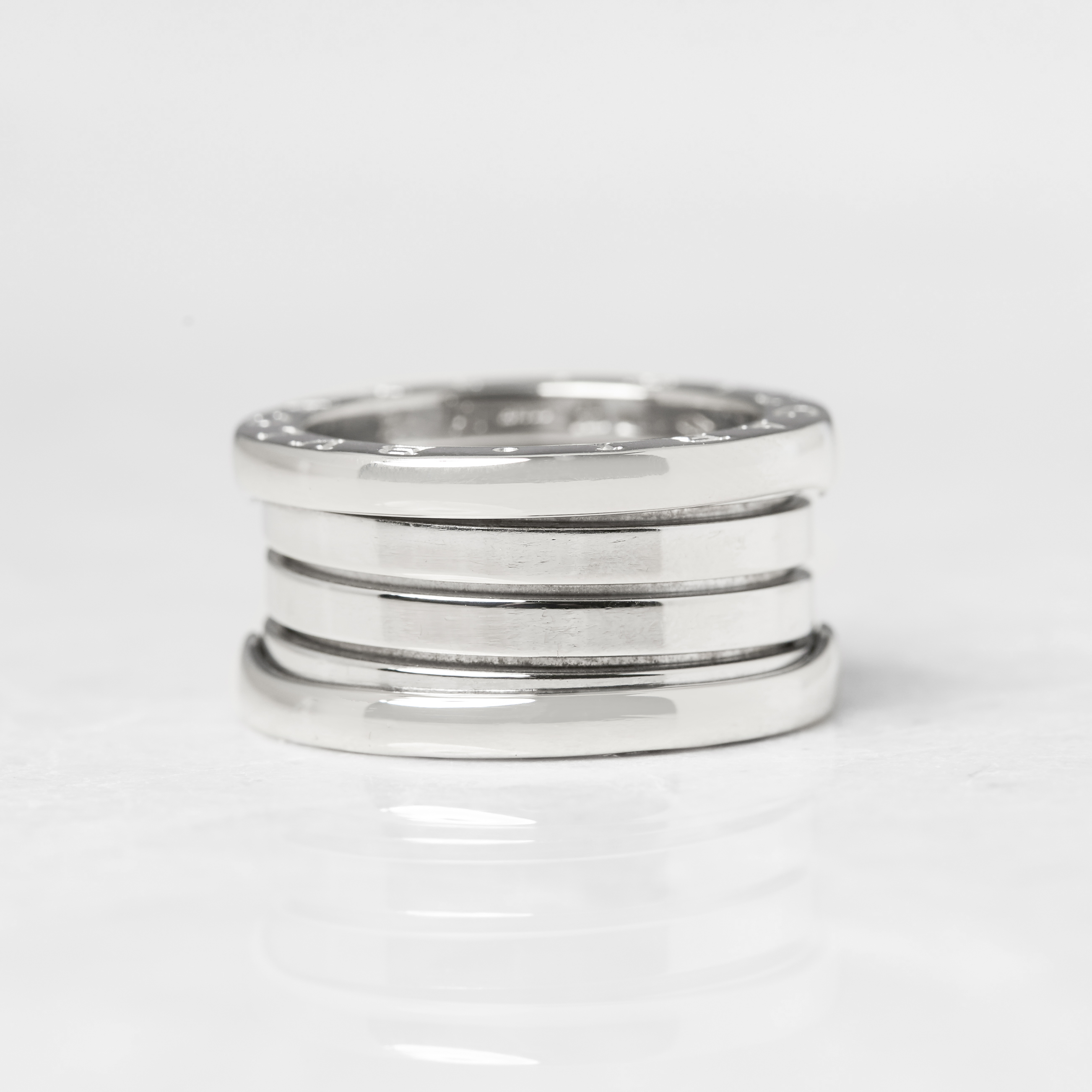 Bulgari 18k White Gold 4 Band B.Zero 1 Ring - Image 9 of 16