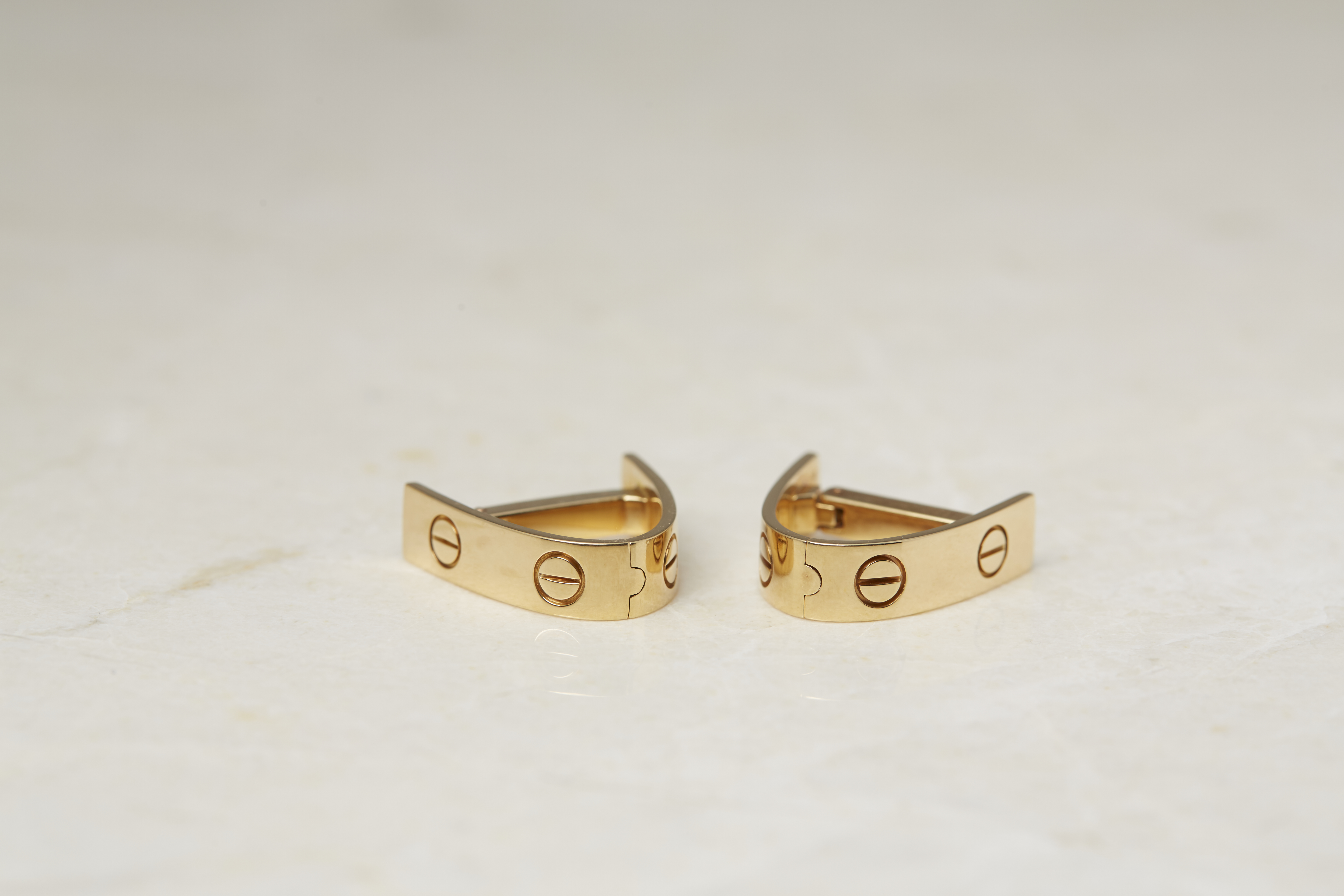 Cartier 18k Yellow Gold Love Cufflinks - Image 15 of 19