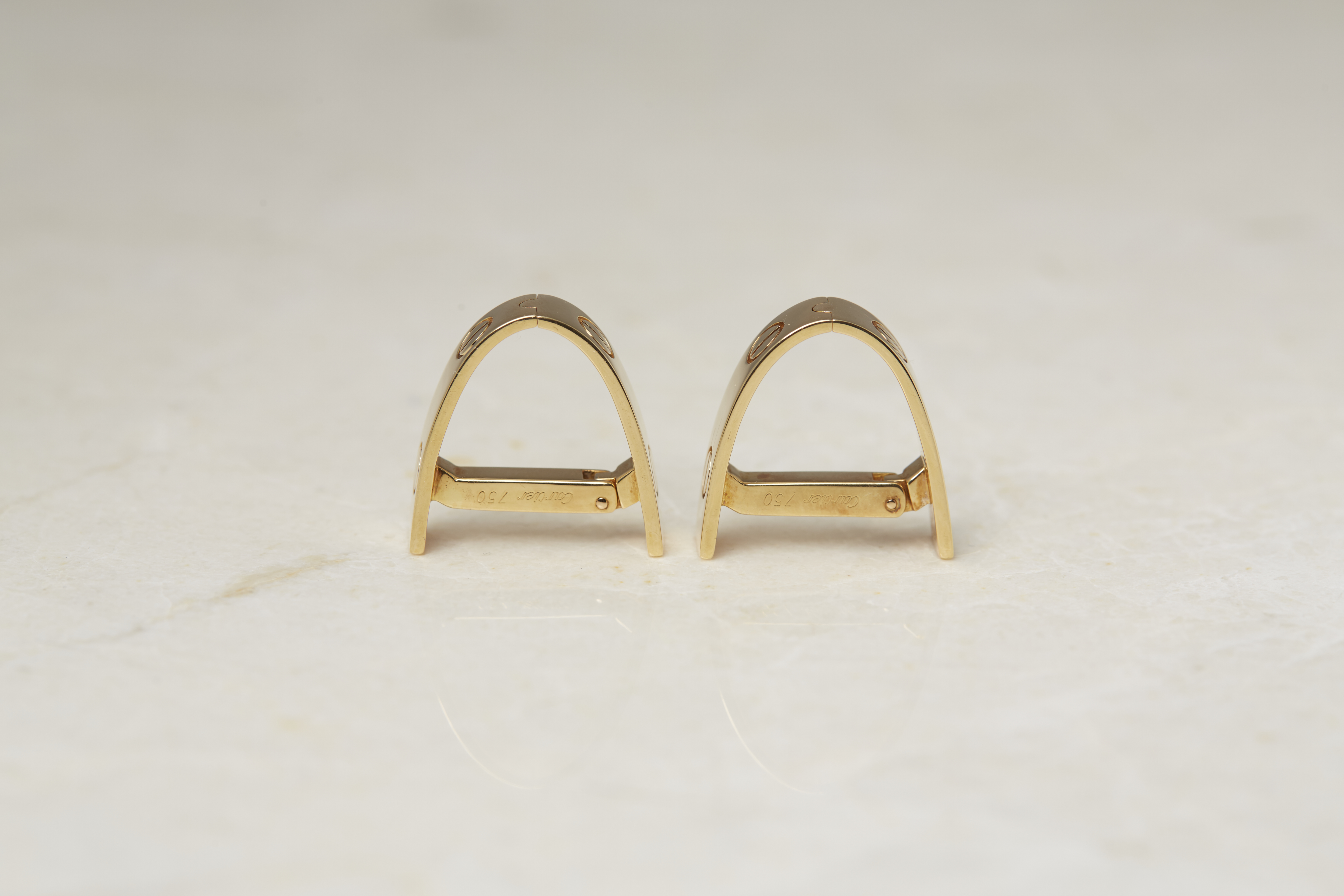 Cartier 18k Yellow Gold Love Cufflinks - Image 17 of 19