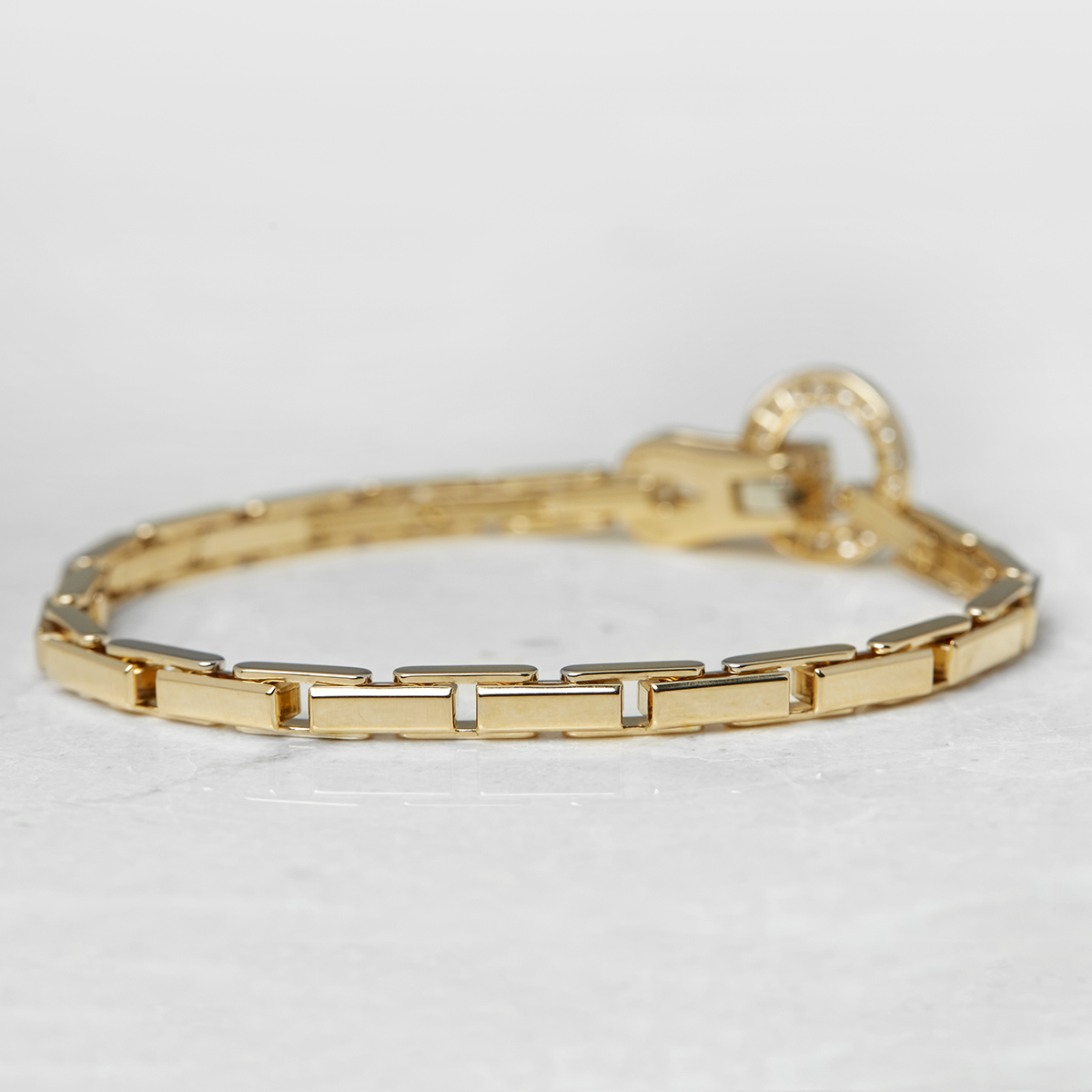 Cartier 18k Yellow Gold Diamond Agrafe Bracelet - Image 2 of 7