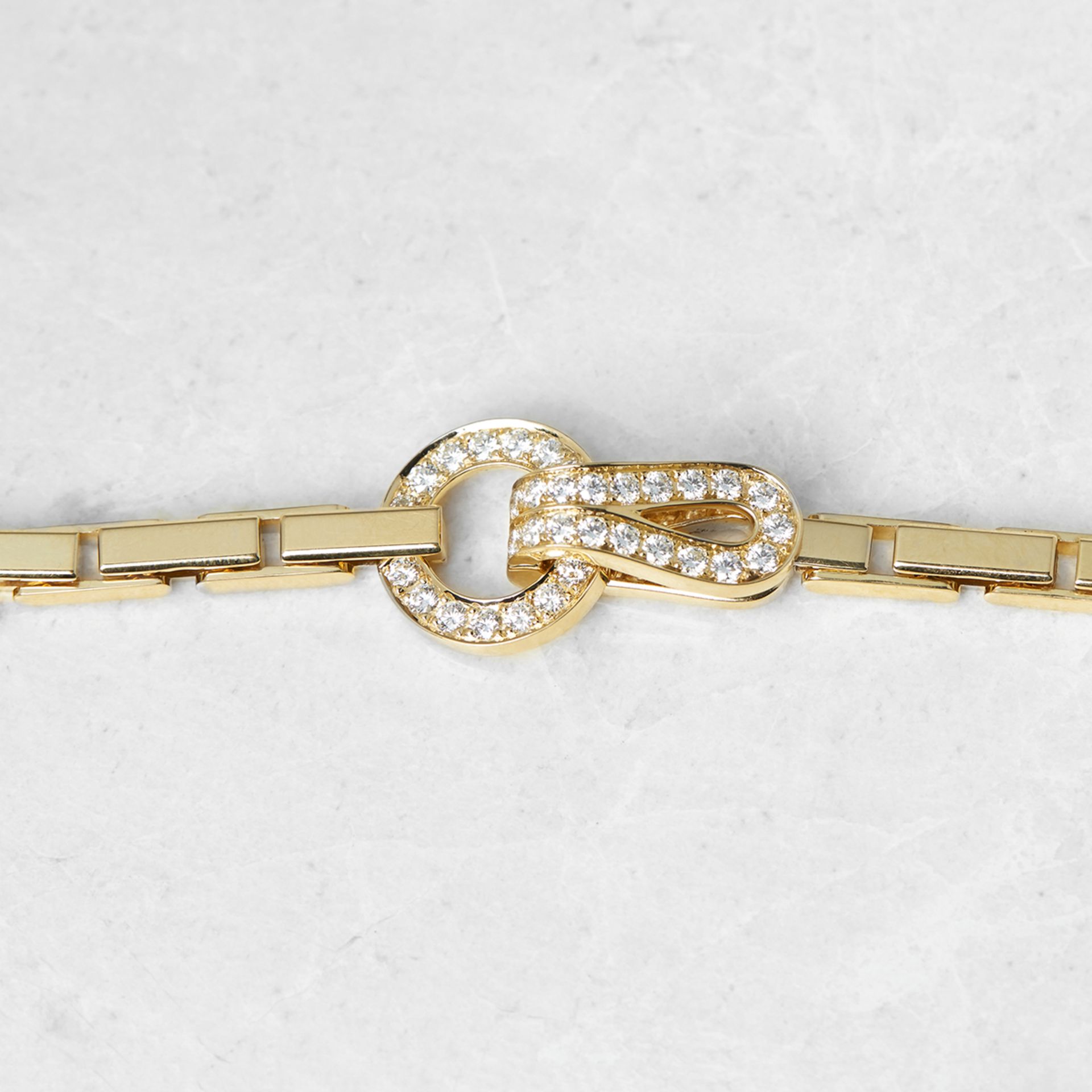 Cartier 18k Yellow Gold Diamond Agrafe Necklace - Image 2 of 5