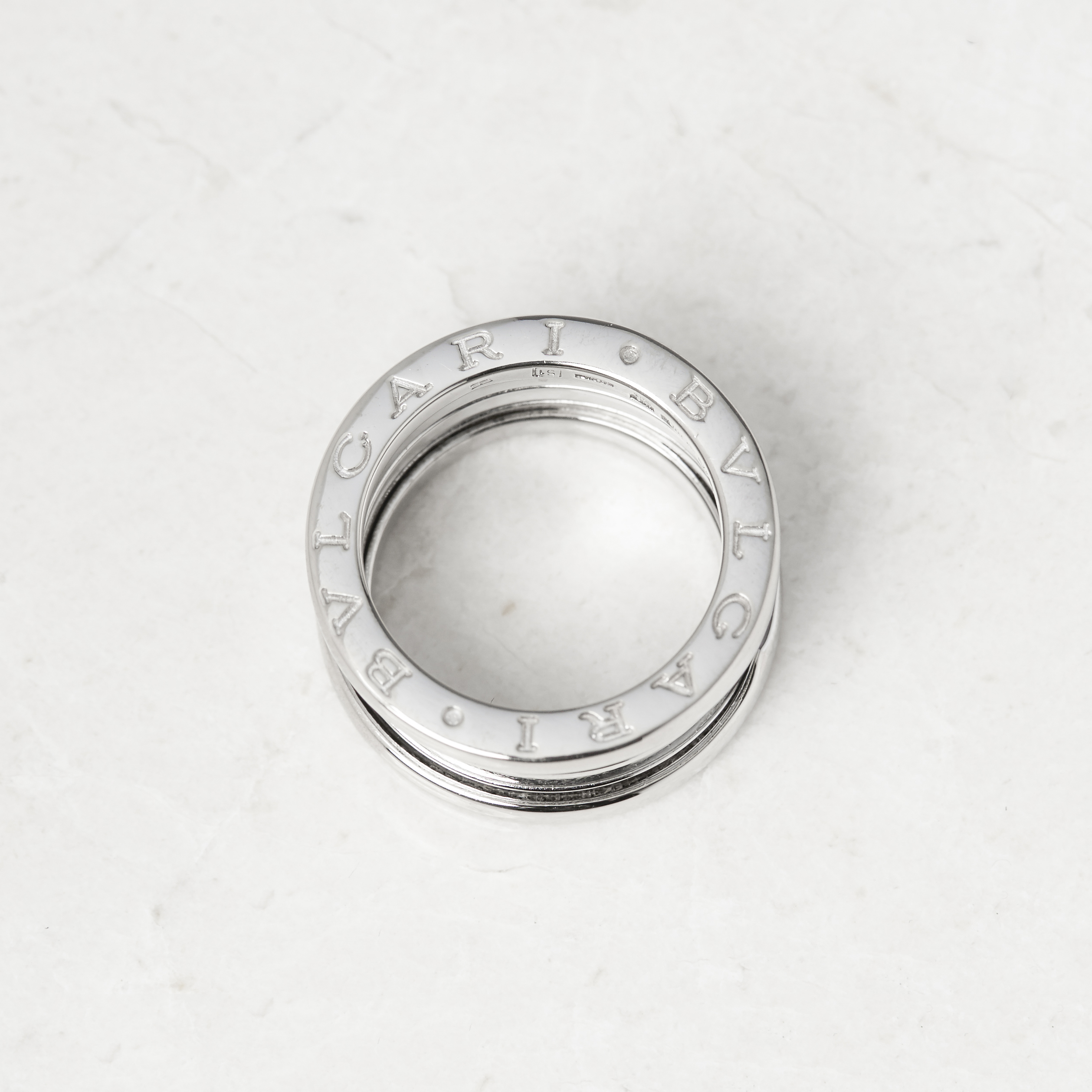 Bulgari 18k White Gold 4 Band B.Zero 1 Ring - Image 11 of 16