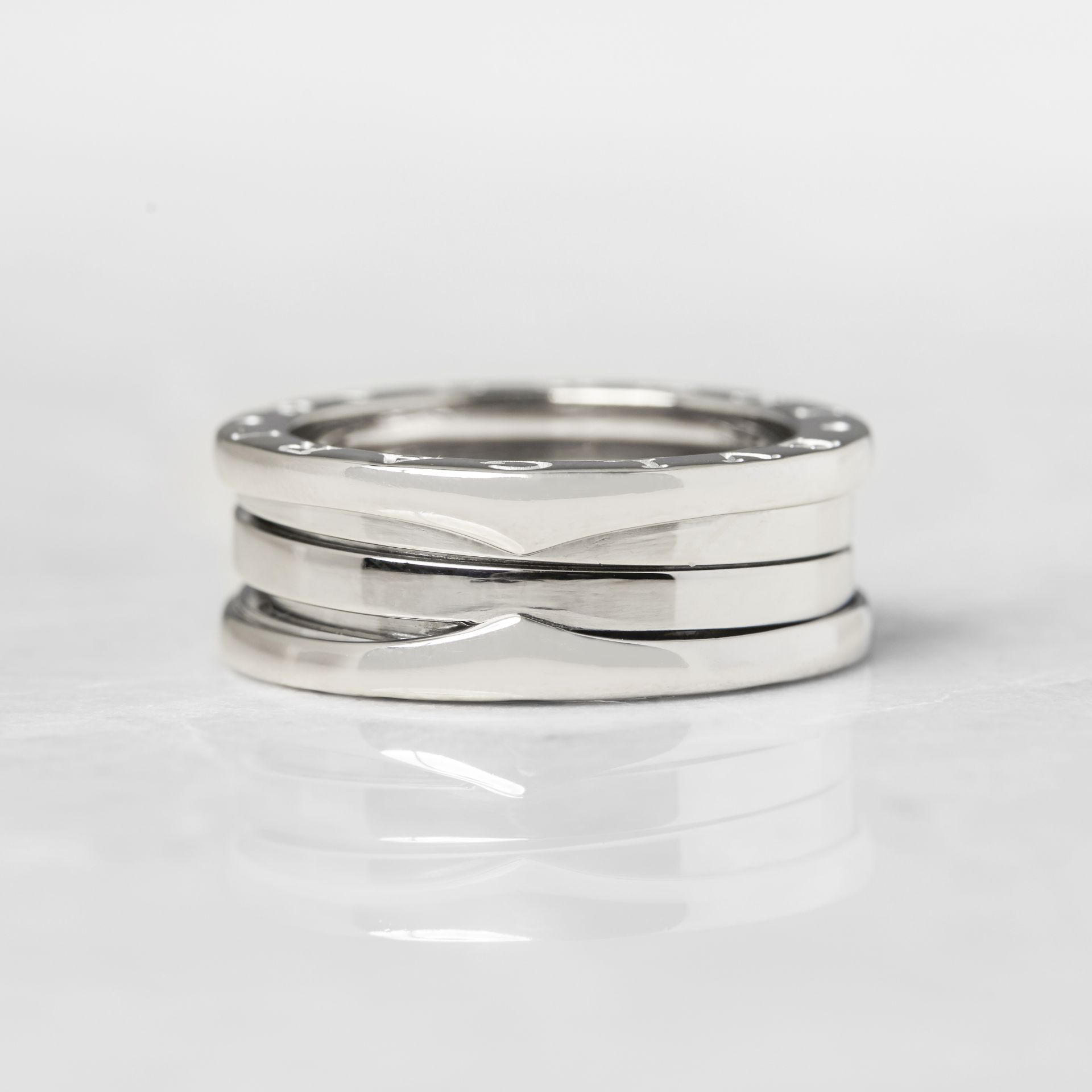 Bulgari 18k White Gold 4 Band B.Zero 1 Ring - Image 8 of 13