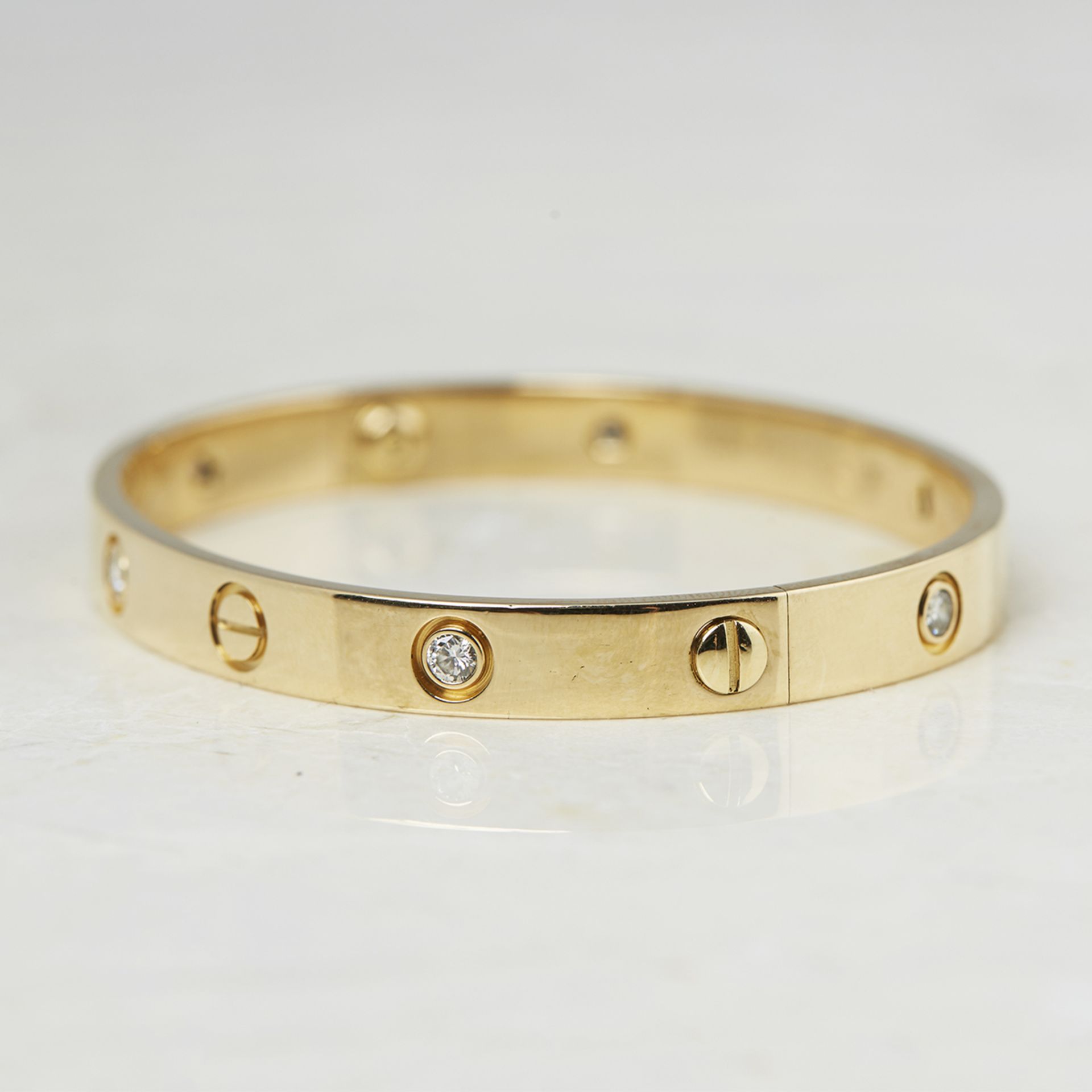 Cartier 18k Yellow Gold 6 Diamond Love Bracelet B6026417