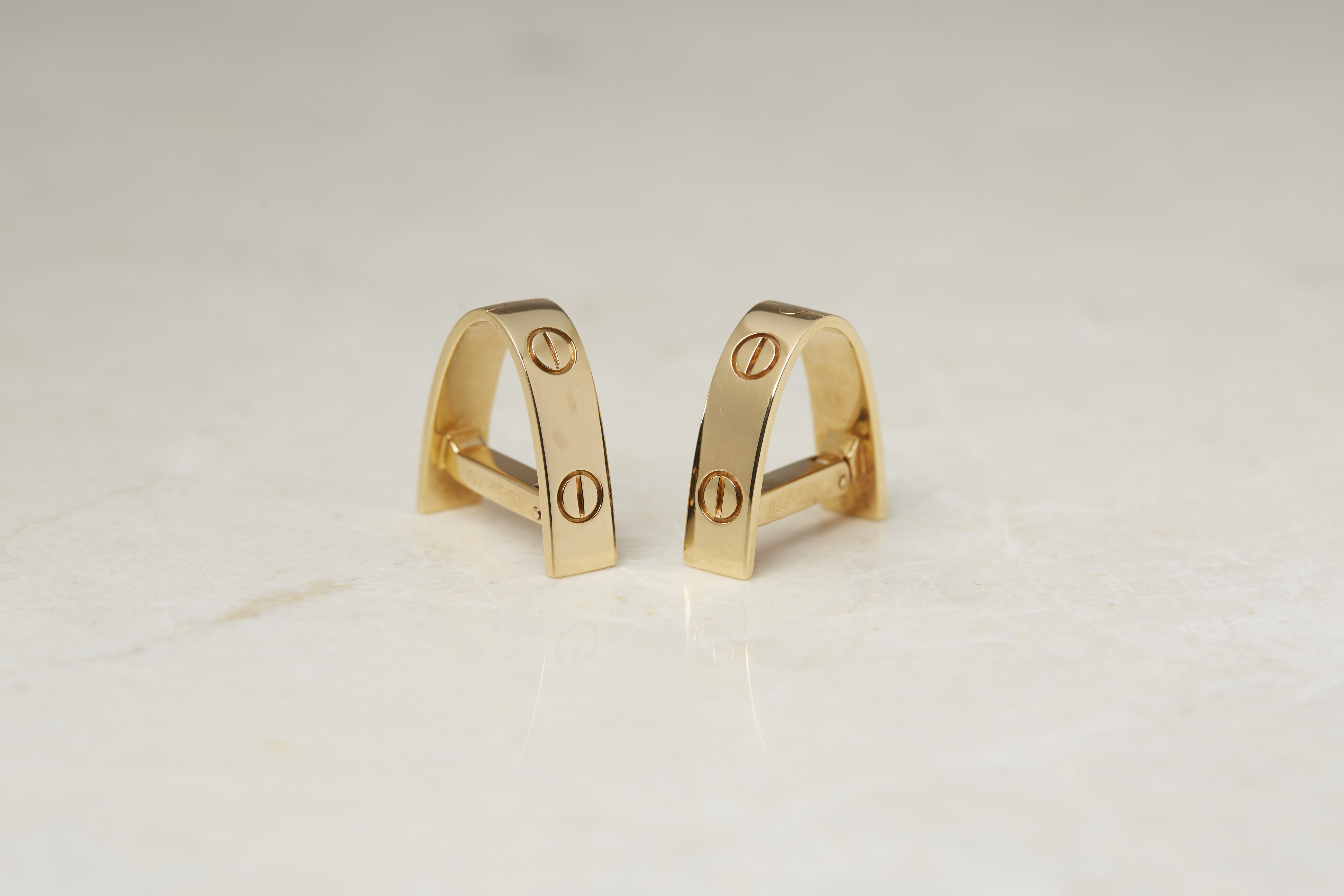 Cartier 18k Yellow Gold Love Cufflinks