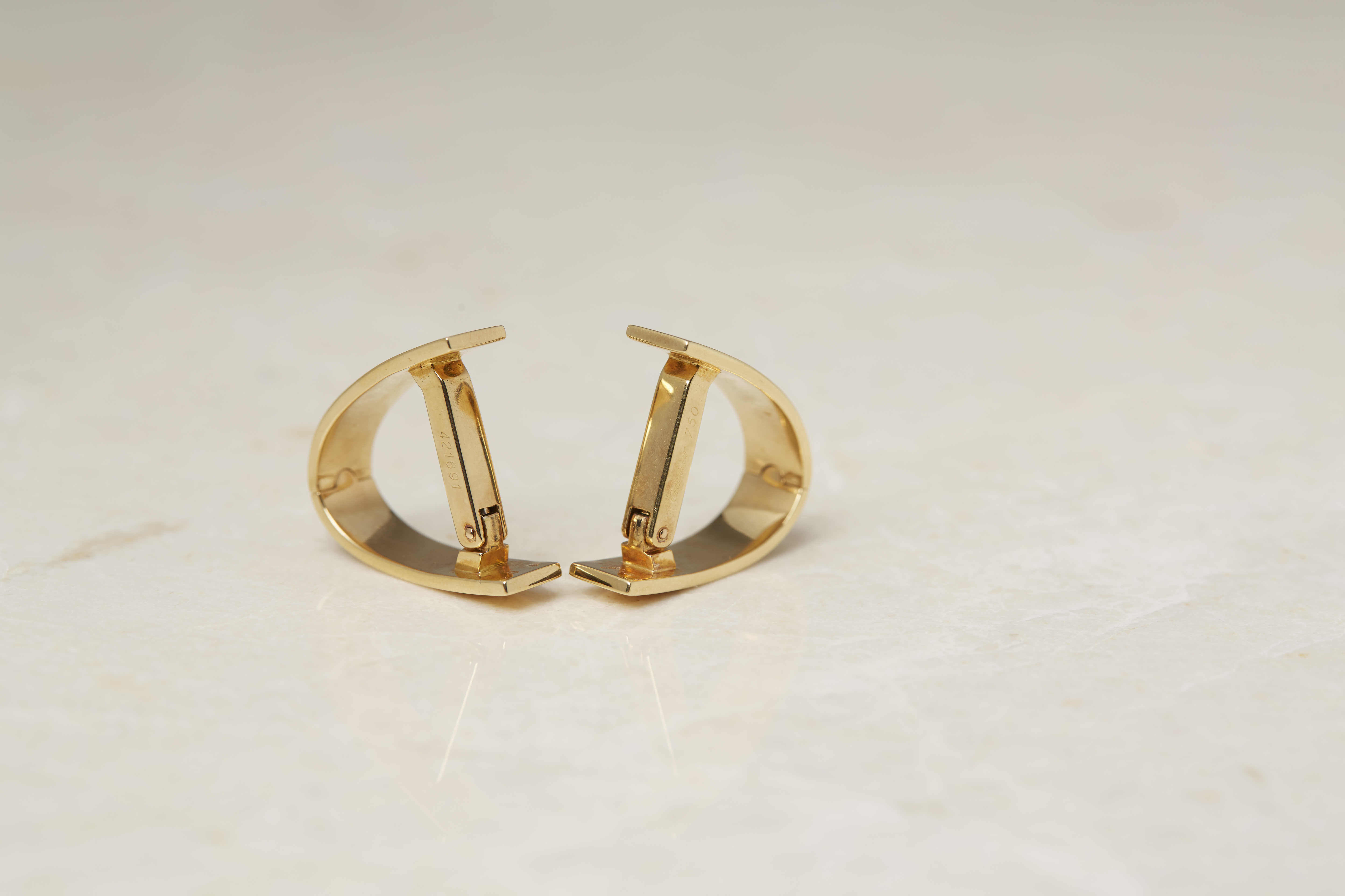 Cartier 18k Yellow Gold Love Cufflinks - Image 11 of 19