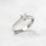 Tiffany & Co. Platinum 0.40ct Diamond Lucida Ring