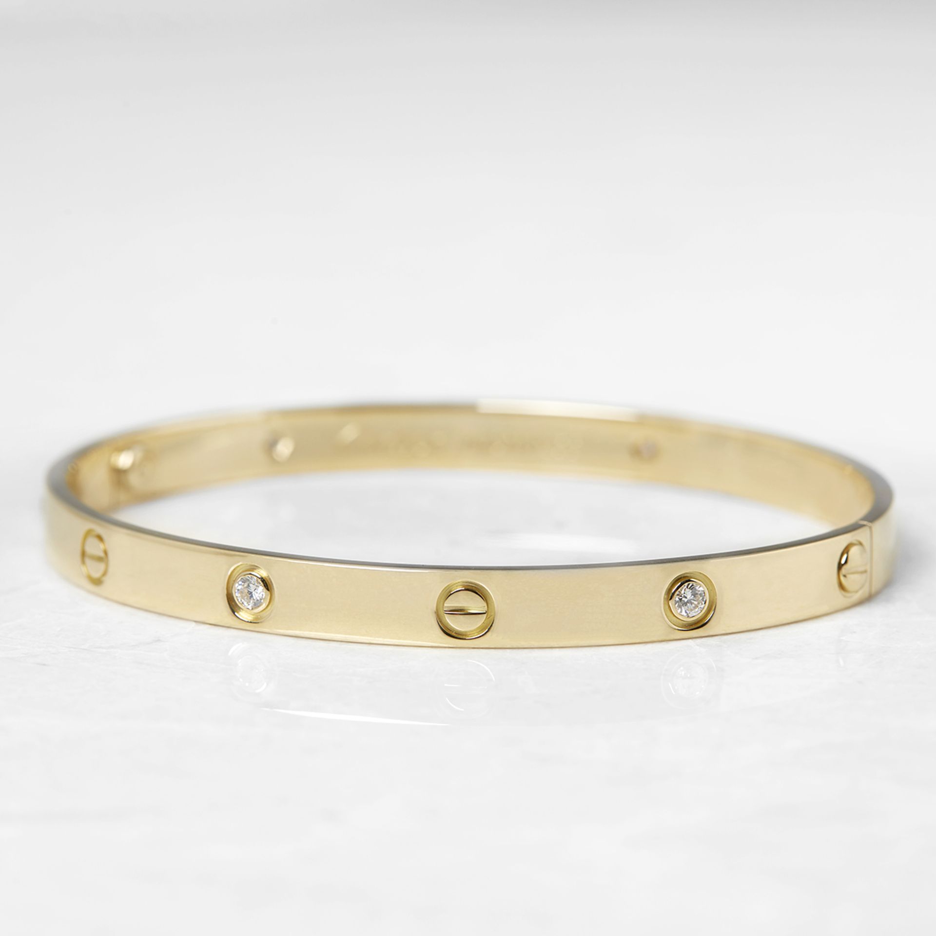 Cartier 18k Yellow Gold 6 Diamond Love Bracelet B6026417 - Image 2 of 8