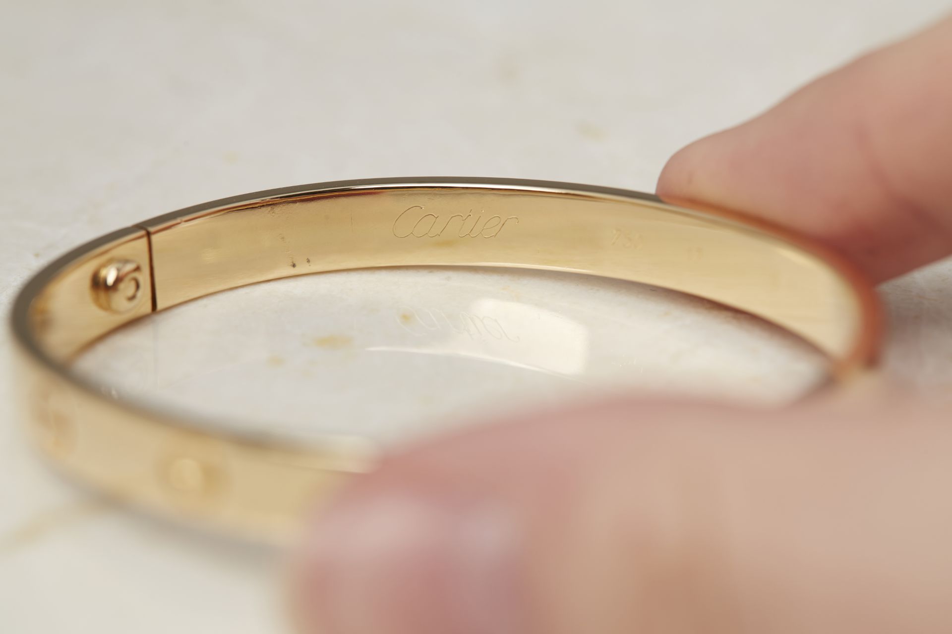 Cartier 18k Yellow Gold Love Bangle - Image 7 of 8