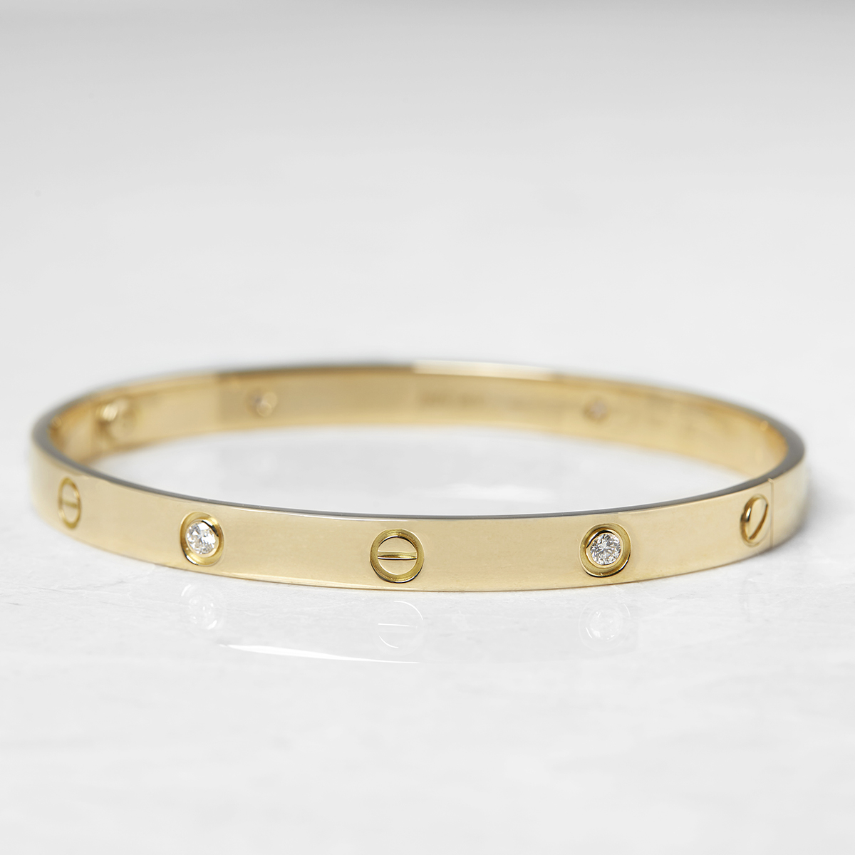 Cartier 18k Yellow Gold 6 Diamond Love Bracelet B6026417