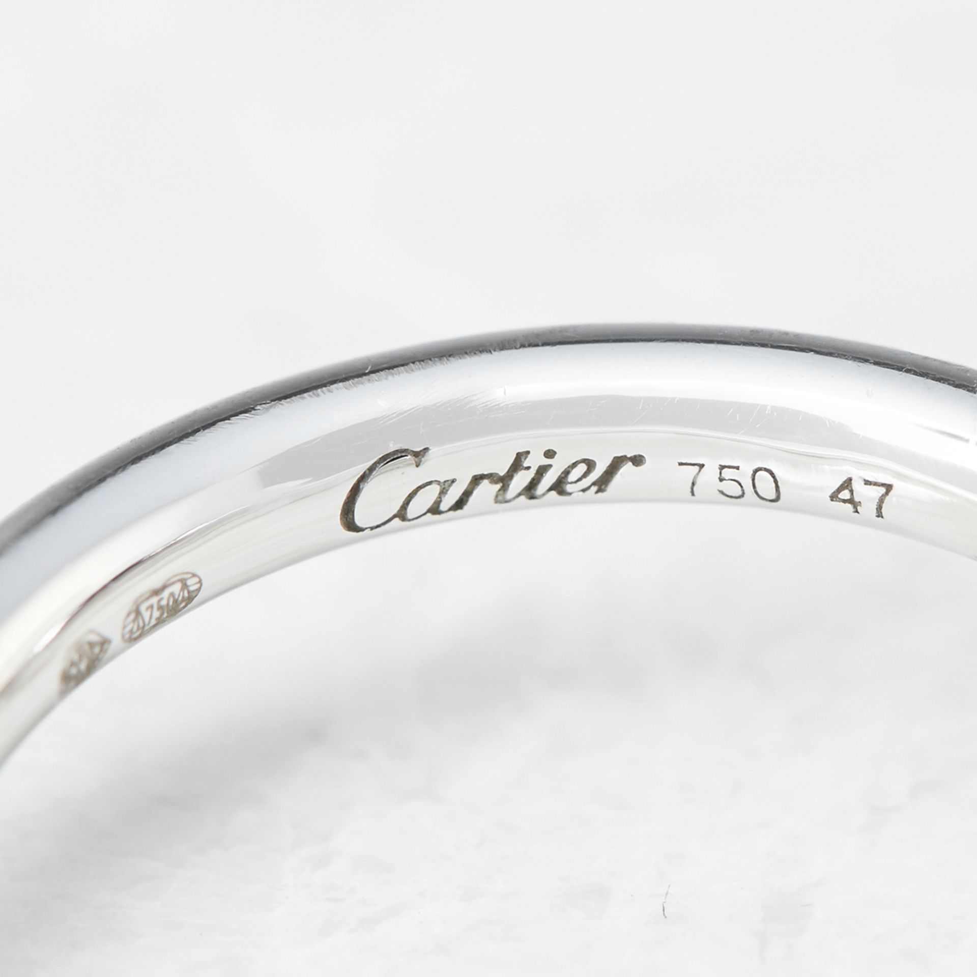 Cartier 18k White Gold 0.32ct Diamond Entrelac's Ring - Image 6 of 9