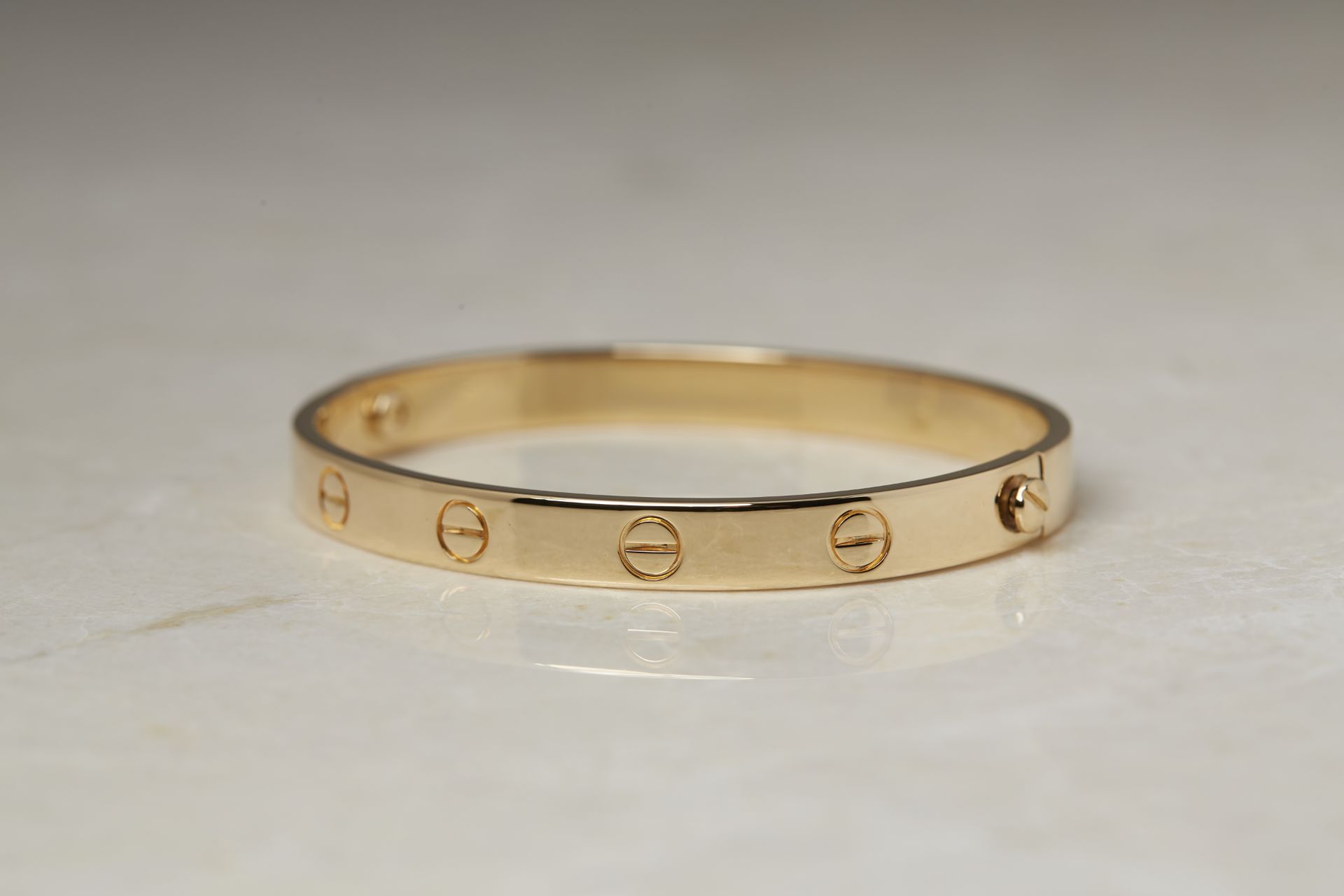 Cartier 18k Yellow Gold Love Bangle - Image 2 of 8