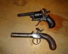 Rare collection of hand guns - dating from the 1800s
