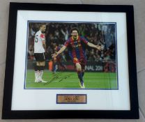 Lionel Messi Signed Framed Photo - Champions League Final 28 05 11