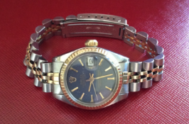 Rolex LADYS Oyster Datejust bi metal steel & gold watch 6917