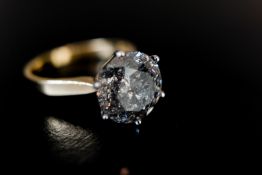Modern Diamond Solitaire Ring (5.20ct)