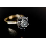 Modern Diamond Solitaire Ring (5.20ct)