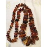 Amber necklace, 80 cms total length, 111 grams weight, gorgeous piece.