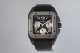 Cartier Santos 100 Xl Chrono Pvd Limited Edition Box And Papers
