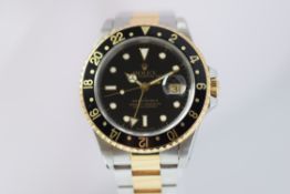 Rolex Gmt Ii 16713 Box & Papers Steel & Gold