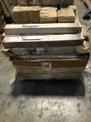 1 Pallet of approx 100 boxes of Duraline lesgs 70cm. 14 boxes of victorian style brass light swich 3