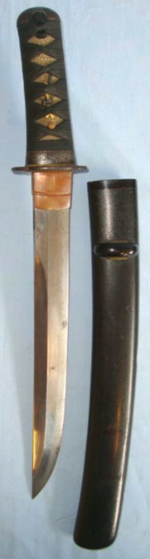 Ancient Blade (C1644-1684) Japanese Tanto By Kaboku With U-No-Kubi Zukuri Clipped Back