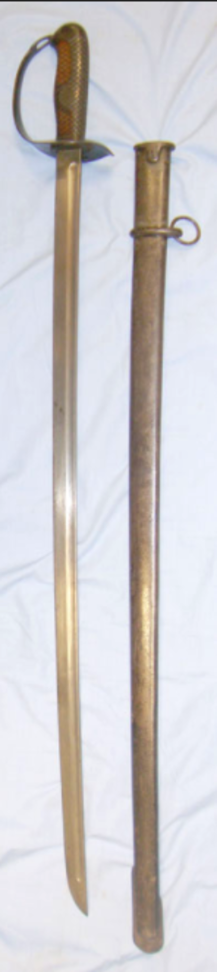 WW2 Japanese Cavalry Trooper's / Mounted Police Sword & Scabbard. Sn 8068 8068 A great condition, - Image 2 of 3