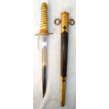 Original 1883 Pattern Japanese Naval Officer's Dirk & Scabbard.