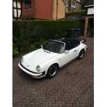 1986 Porsche 911 Carrera Cabriolet, White, MOT: July 2018, Mileage: 141,300, FSH,