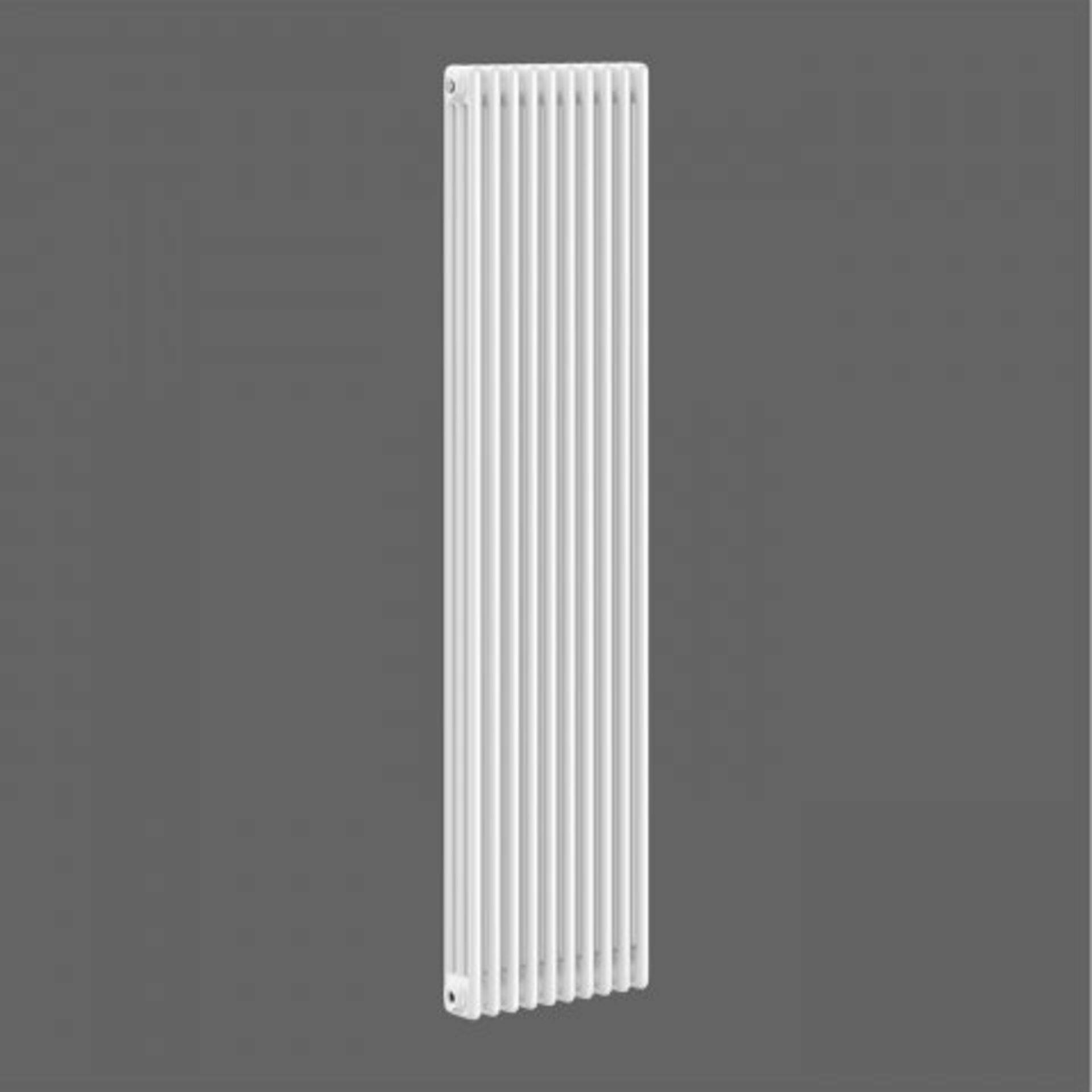 (P5) 1800x468mm White Triple Panel Vertical Colosseum Traditional Radiator. RRP £599.99. Classic - Image 2 of 3